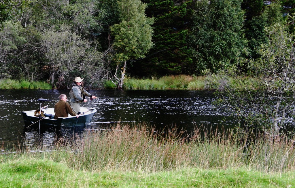 fishing - boat on river