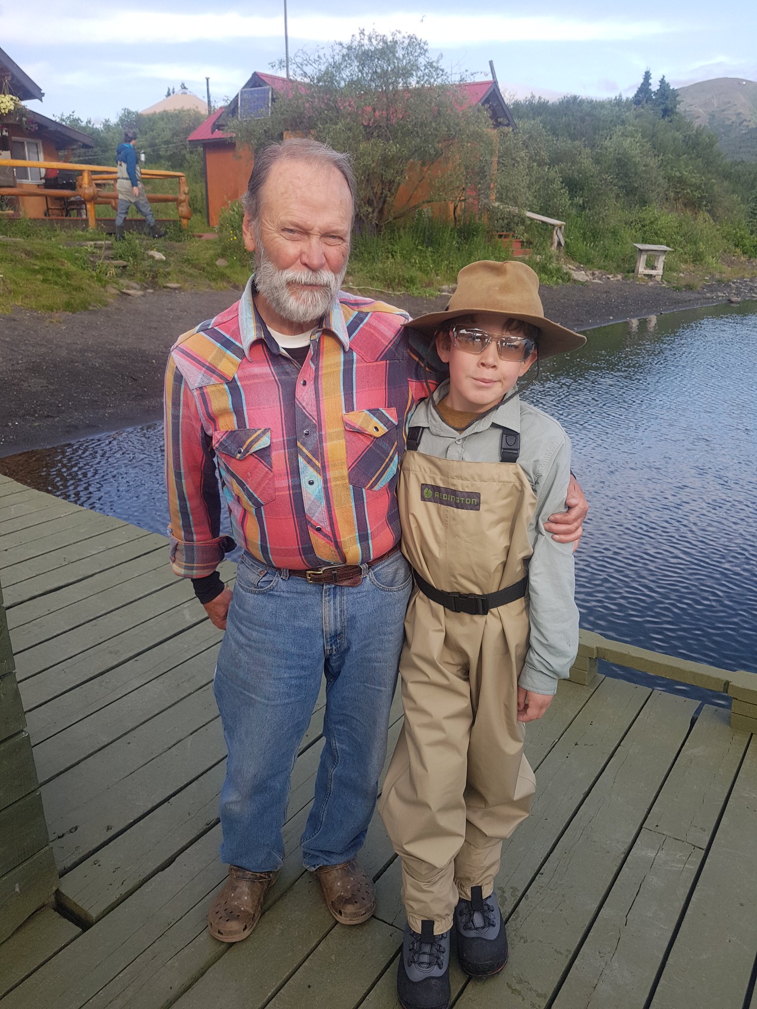 James with our host Ray Collingwood before setting out for the Firesteel River today.