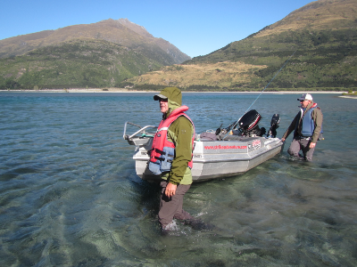 Alas, drought conditions have taken hold in many parts of the South Island but we’re enjoying being out there catching trout… 